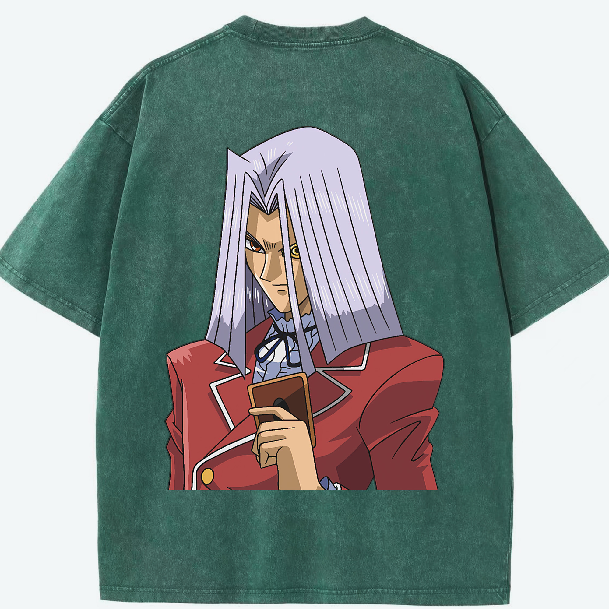 （画像用） 遊☆戯☆王 Yu-Gi-Oh! 綿100% ヴィンテージ風 半袖Tシャツ（背面プリント）